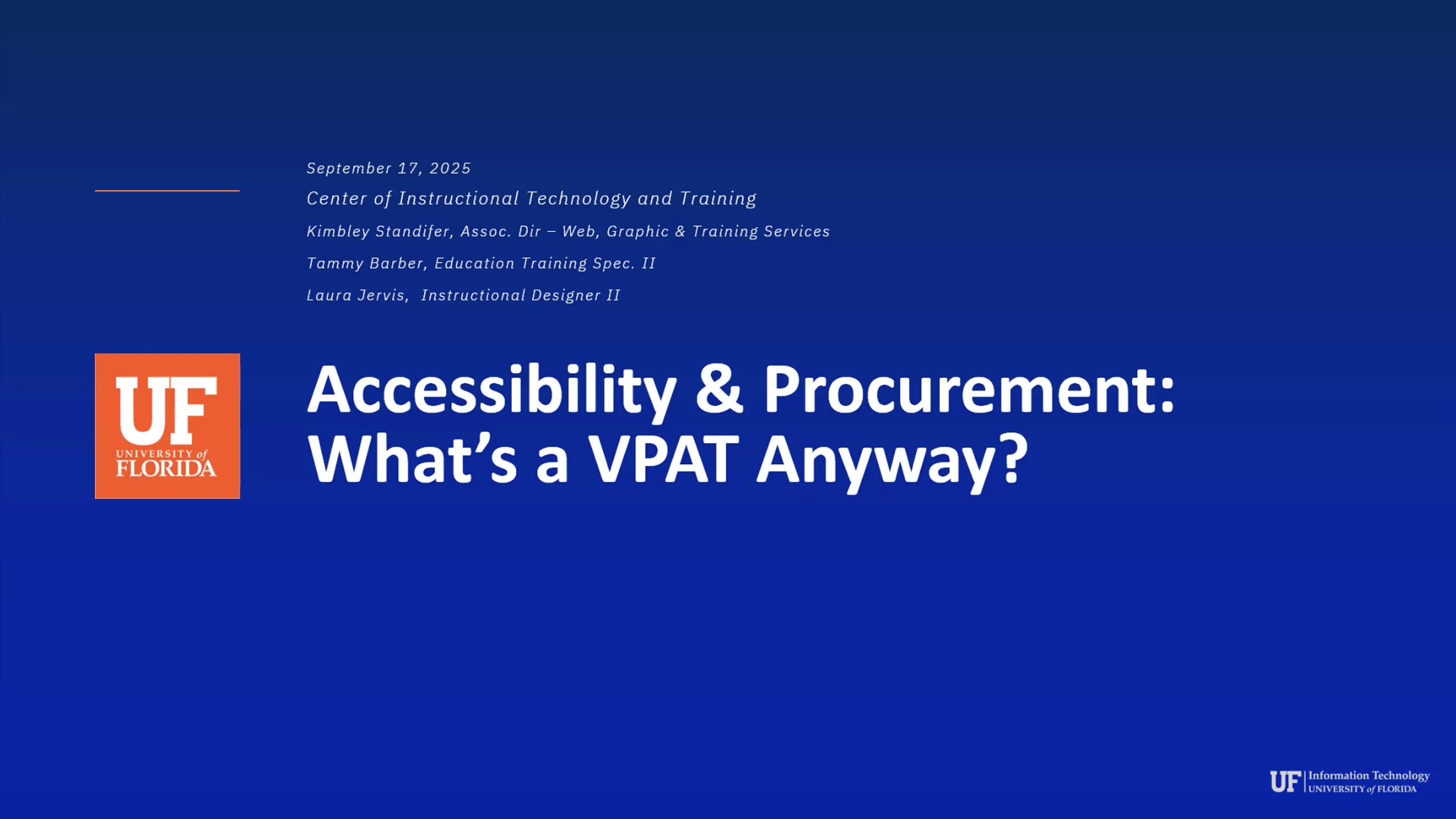 Play Video about Accessibility and Procurement: What’s a VPAT Anyway?